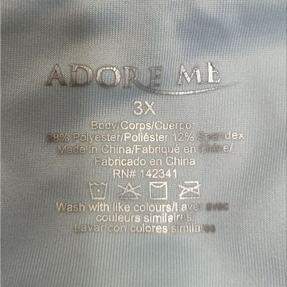 ADORE ME purple cropped Mariam plus sized capri workout‎ leggings 3X - Picture 4 of 7